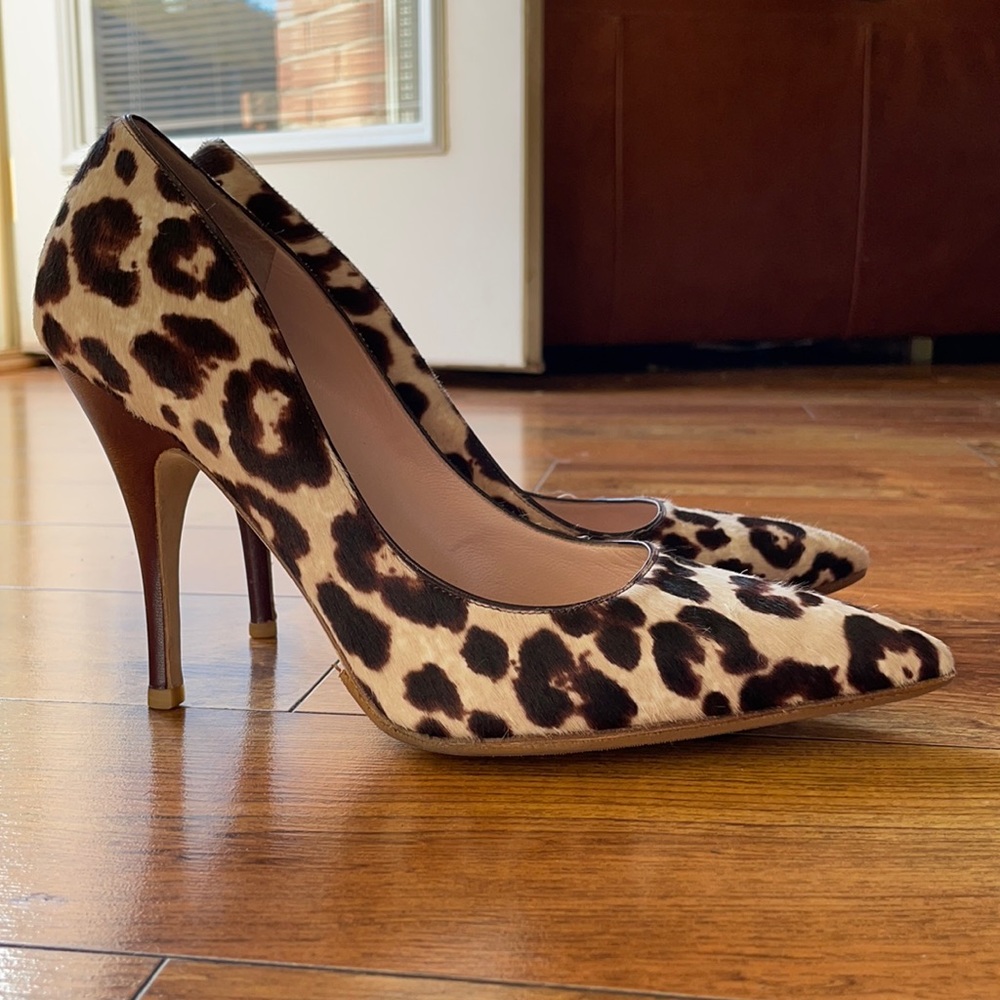 Kate Spade Brown Cheetah Print Pump Shoes Sz 10.5B